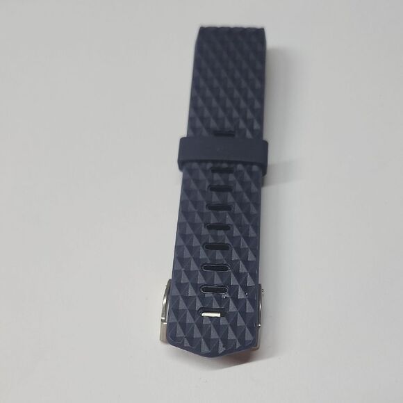 Navy Blue Textured Watch Strap for Fitbit Charge 2 sz Small men's womens - Picture 1 of 3